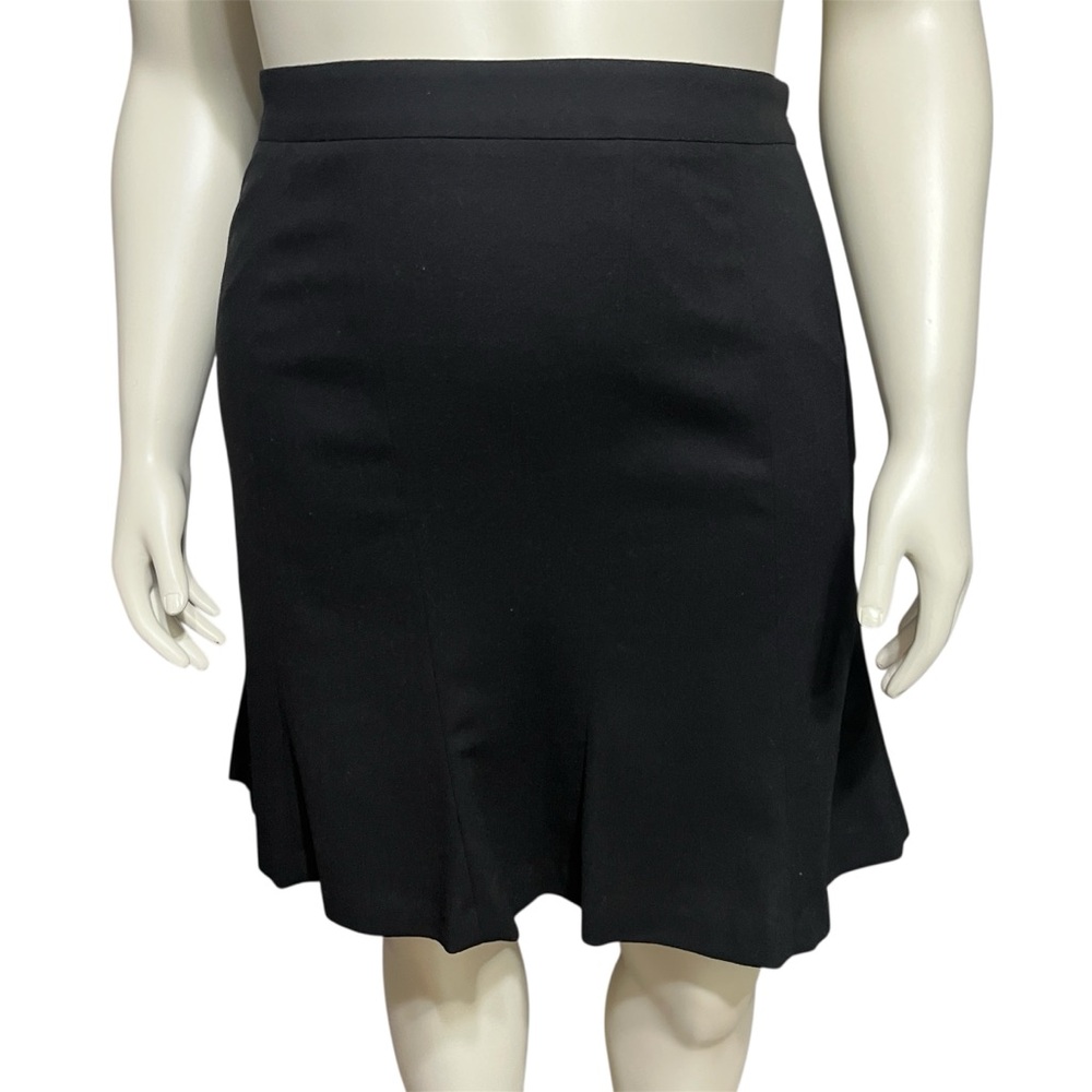 🌟Prize Black Wool Career Fit n Flare Skirt Sz-16
